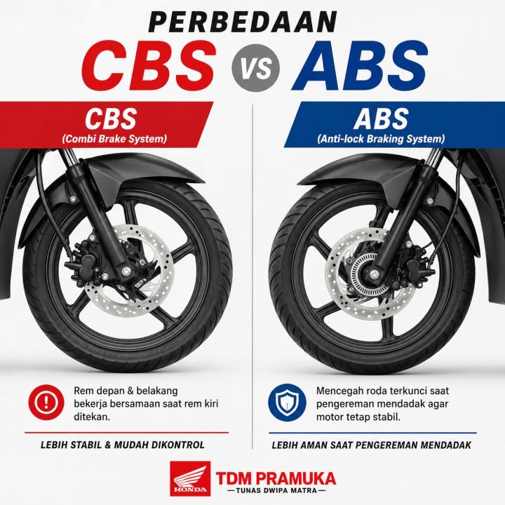 Pahami Perbedaan CBS dan ABS, Fitur Penting untuk Keselamatan Berkendara